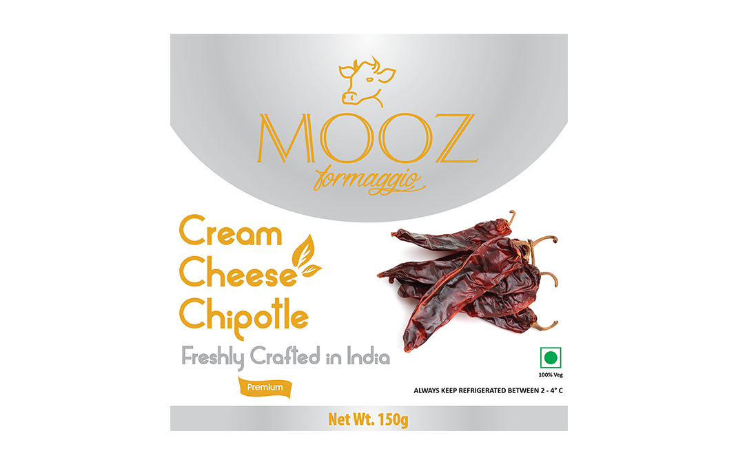 Mooz Cream Cheese Chipotle    Pack  150 grams